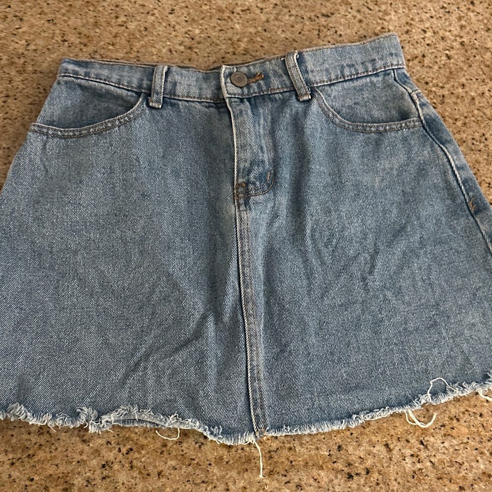 Brandy Melville Blue Denim Mini Skirt